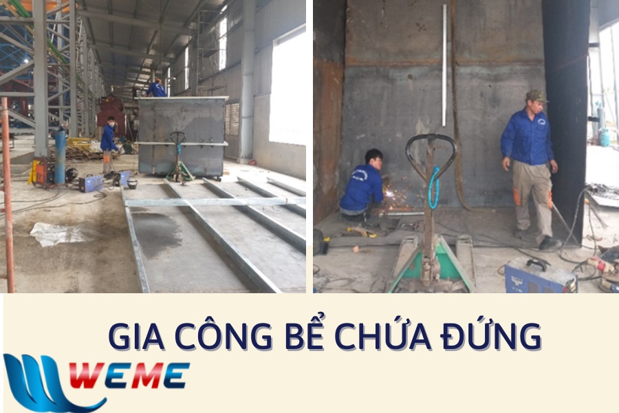 Gia công bể chứa đứng