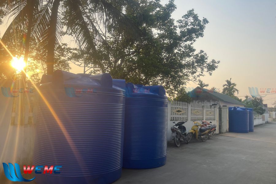Các bồn xử lý nước thải của module