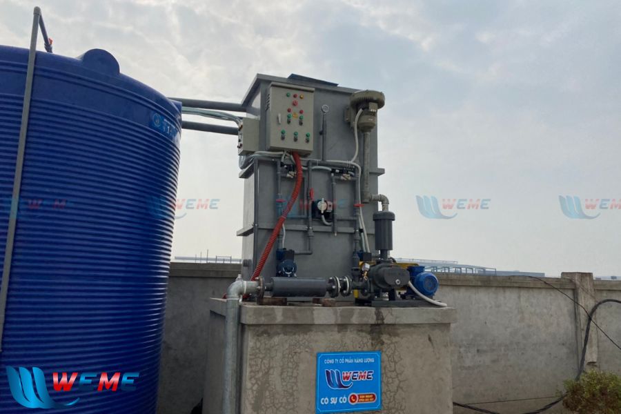 Module xử lý nước thải 30m3 được lắp đặt bởi Weme