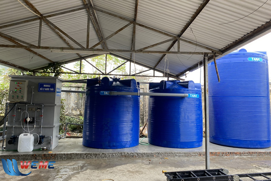 Hệ thống xử lý nước thải sinh hoạt WeMe lắp đặt cho Công ty TNHH vật tư ngành nước Phú Thịnh