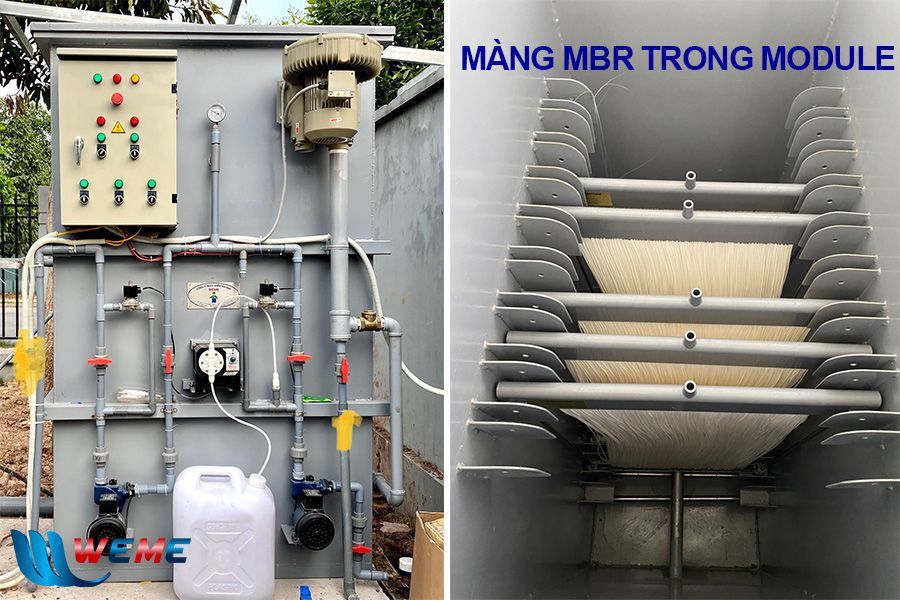 Module xử lý nước thải áp dụng công nghệ MBR của WeMe Module xử lý nước thải áp dụng công nghệ MBR của WeMe