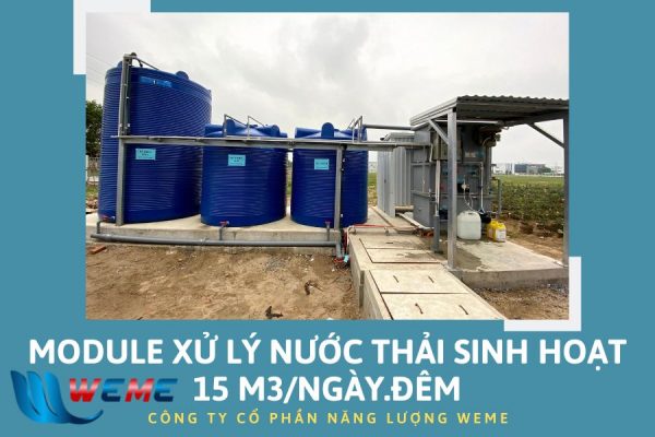 Máy xử lý nước thải sinh hoạt 15 m3/ngày.đêm