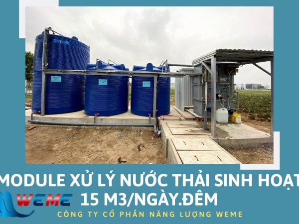 Máy xử lý nước thải sinh hoạt 15 m3/ngày.đêm