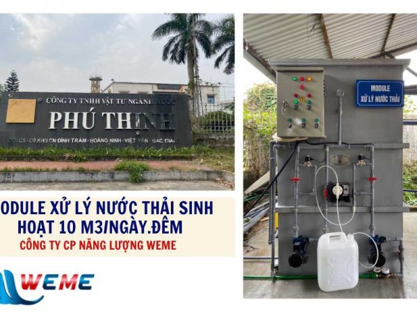 Module xử lý nước thải sinh hoạt 10 m3/ngày.đêm