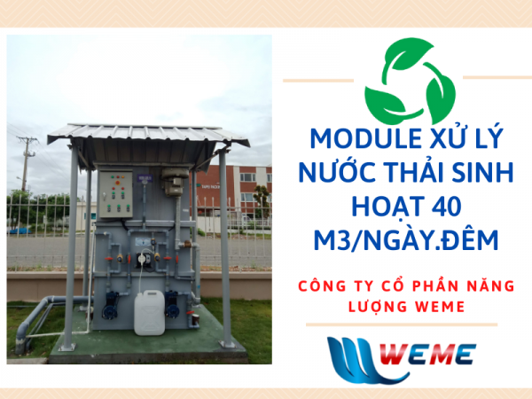 Module xử lý nước thải sinh hoạt 40m3/ngày.đêm
