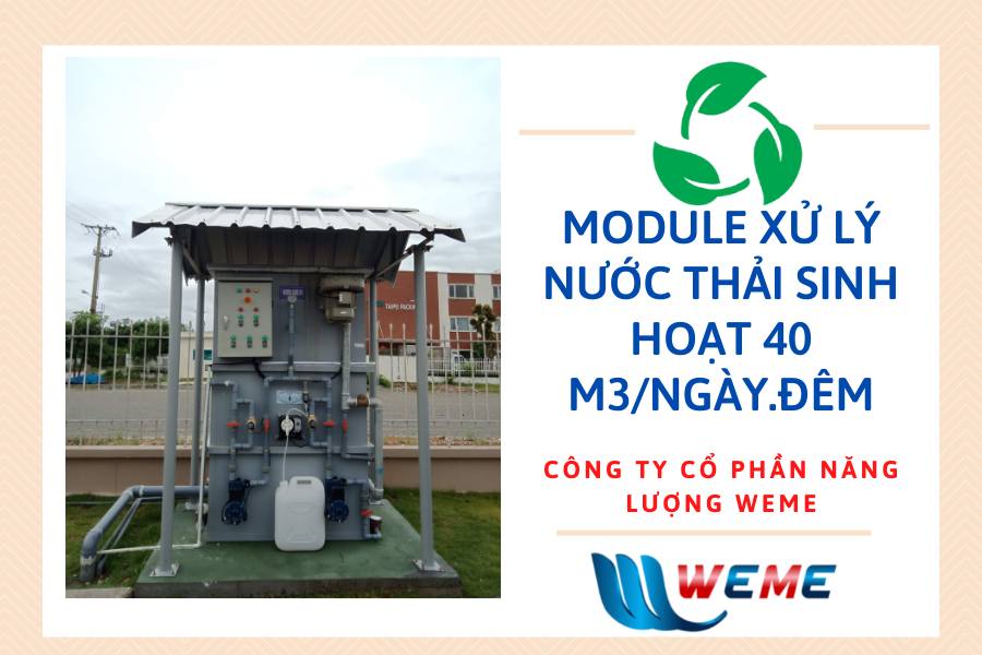 Module xử lý nước thải sinh hoạt 40m3/ngày.đêm