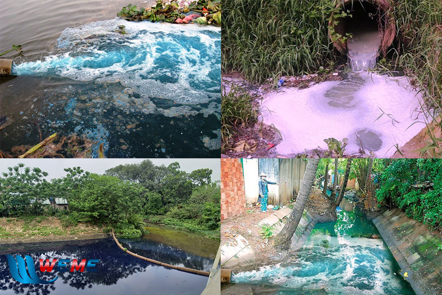 Nước thải dệt nhuộm gây ô nhiễm môi trường
