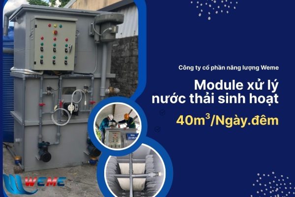 Baner module xử lý nước thải sinh hoạt 40m3