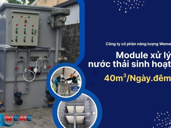 Baner module xử lý nước thải sinh hoạt 40m3