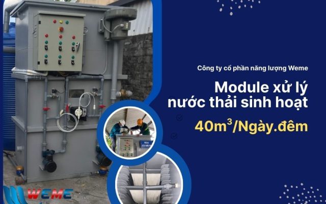 module xử lý nước thải sinh hoạt 40m3