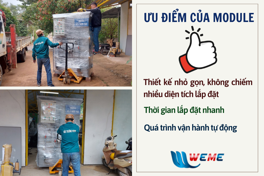 Vận chuyển module đến nơi lắp đặt Vận chuyển module đến nơi lắp đặt