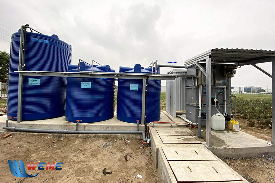 Mô hình hệ thống xử lý nước thải thủy sản của WeMe