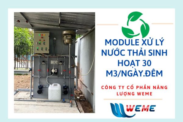 Máy xử lý nước thải sinh hoạt 30m3