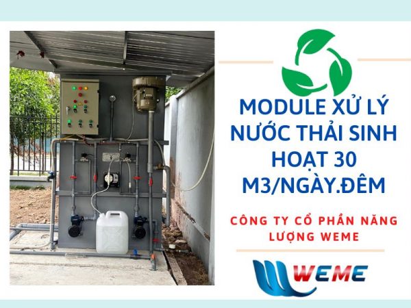 Máy xử lý nước thải sinh hoạt 30m3