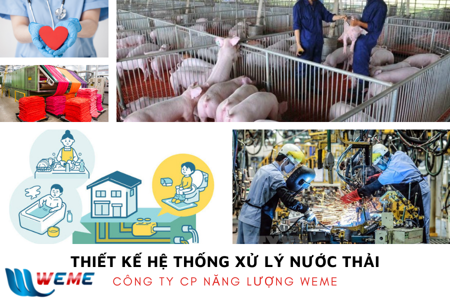 WeMe có thể thiết kế hệ thống xử lý cho tất cả các loại nước thải khác nhau