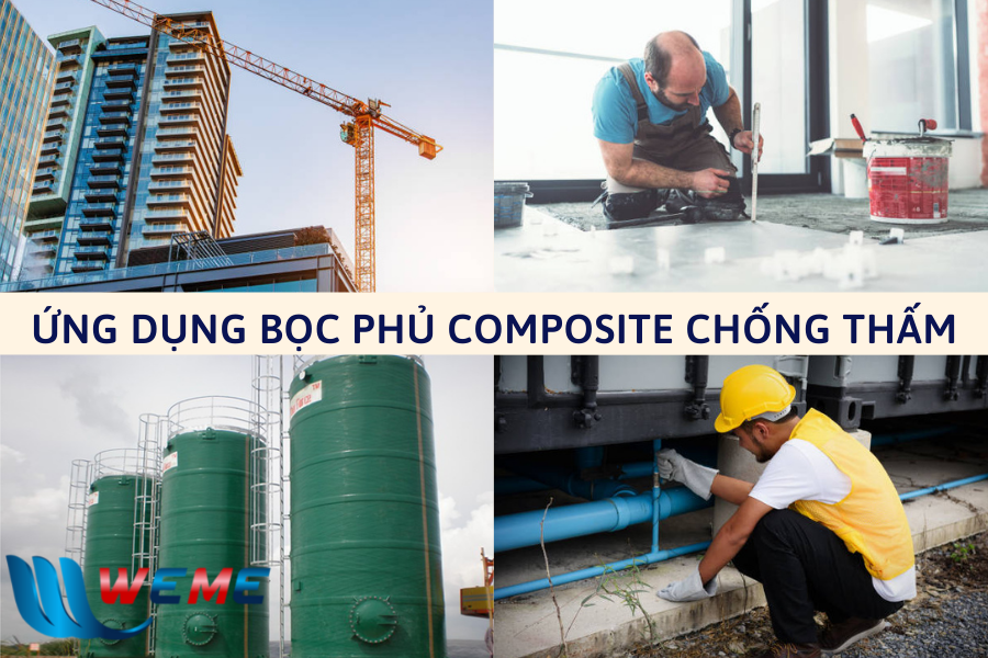 Ứng dụng bọc phủ composite chống thấm FRP Ứng dụng bọc phủ composite chống thấm FRP