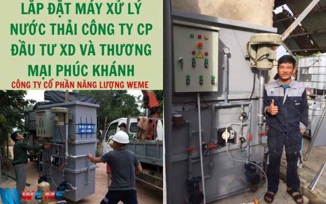 Dự án lắp đặt máy xử lý nước thải Công ty CP Đầu tư XD và Thương mại Phúc Khánh