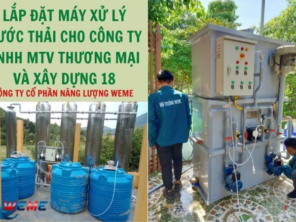 Dự án lắp đặt máy xử lý nước thải Công ty TNHH MTV Thương Mại và Xây Dựng 18