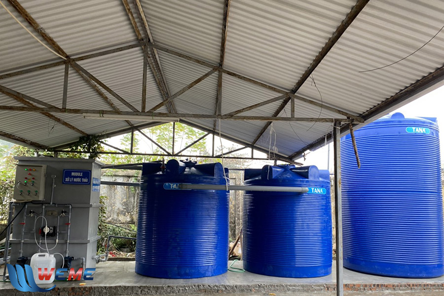 Hình ảnh hệ thống xử lý nước thải sinh hoạt dự án Phú Thịnh