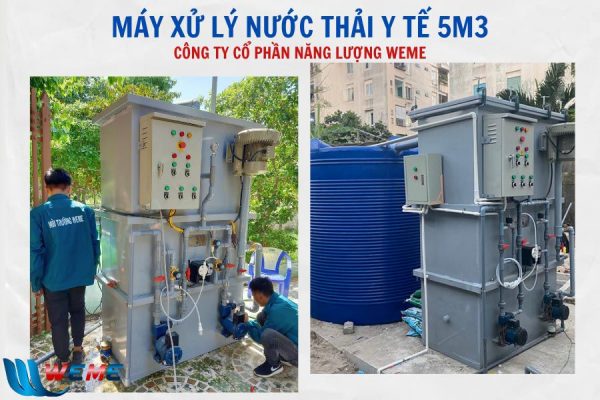 Máy xử lý nước thải y tế 5 m3/ngày.đêm