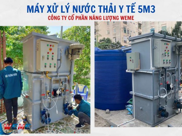 Máy xử lý nước thải y tế 5 m3/ngày.đêm