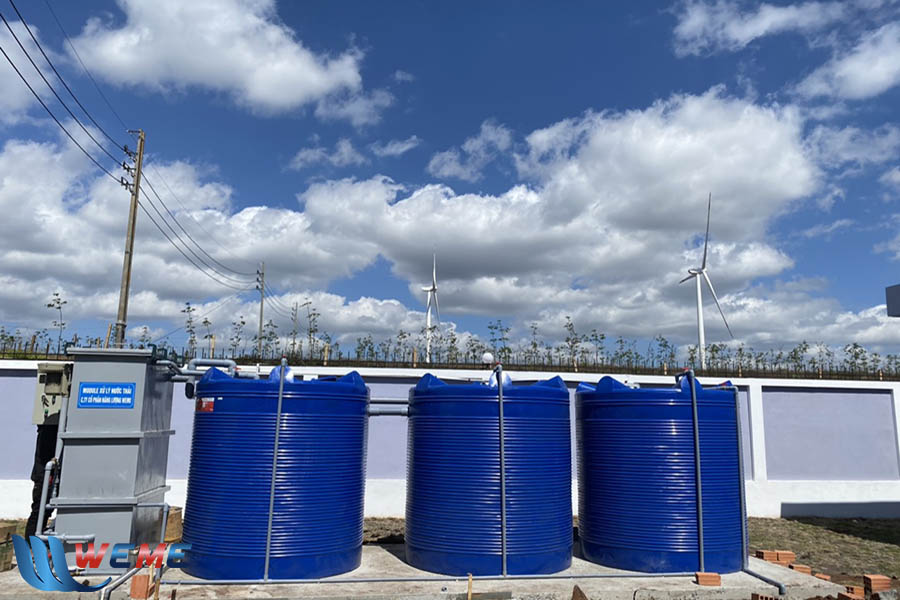 Hình ảnh hệ thống xử lý nước thải dự án Biển Việt sau khi hoàn thành lắp đặt