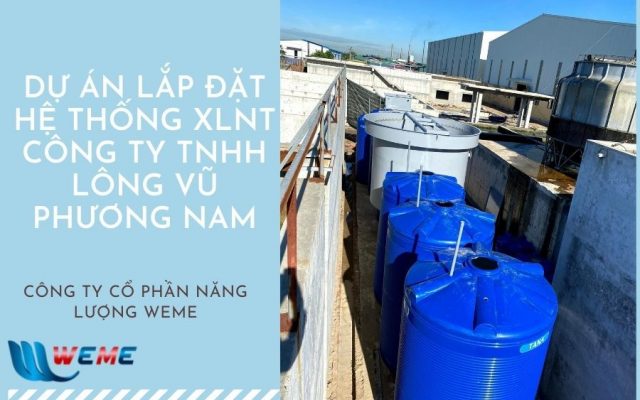 Lắp đặt hệ thống xử lý nước thải Công ty TNHH Lông Vũ Phương Nam