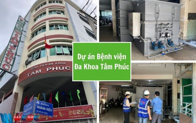 Lắp đặt hệ thống xử lý nước thải bệnh viện Đa Khoa Tâm Phúc