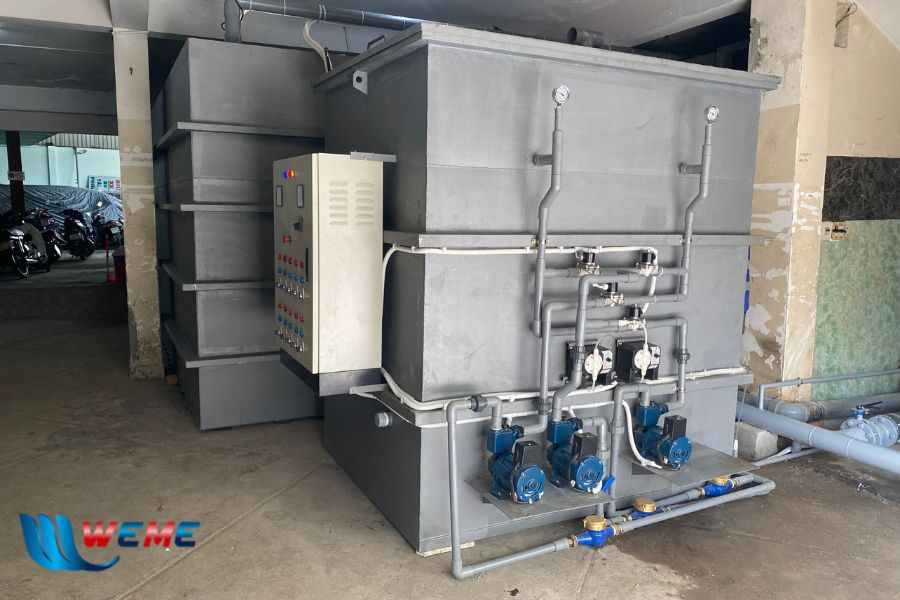 Hệ thống xử lý nước thải y tế công suất 75 m3/ngày.đêm lắp đặt tại dự án Bệnh viện Đa khoa Tâm Phúc