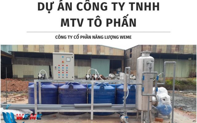 Lắp đặt hệ thống xử lý nước thải Công ty TNHH MTV Tô Phấn