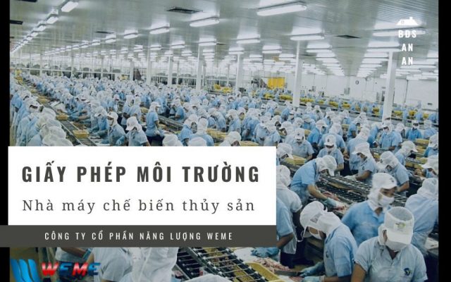 Giấy phép môi trường nhà máy chế biến thủy sản