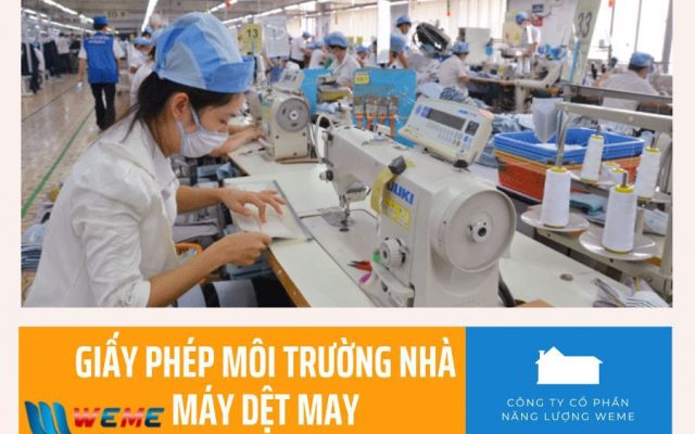 Giấy phép môi trường cho nhà máy dệt may