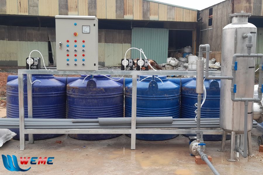 Hệ thống xử lý nước thải lắp đặt tại Công ty TNHH MTV Tô Phấn