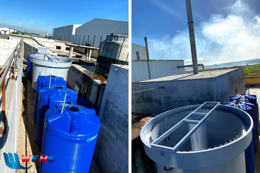 Hệ thống xử lý nước thải lắp đặt tại dự án Công ty TNHH Lông Vũ Phương Nam