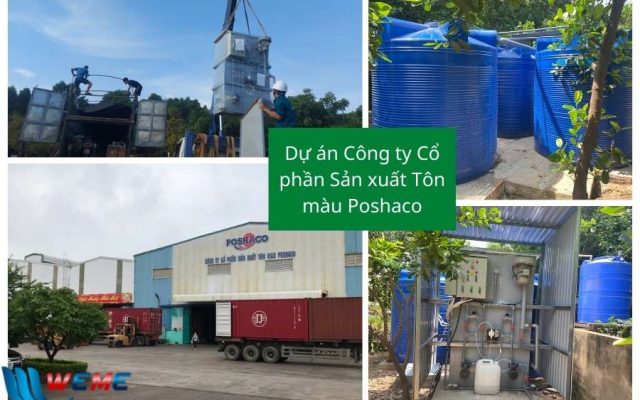 Lắp đặt hệ thống xử lý nước thải Công ty Cổ phần Sản xuất Tôn màu Poshaco