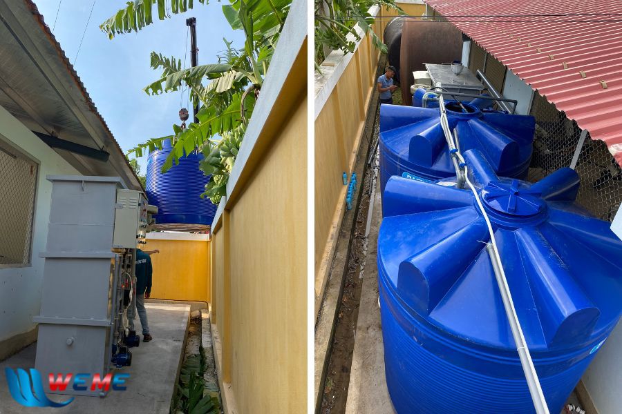 Hệ thống xử lý nước thải sinh hoạt 5m3 lắp đặt tại dự án Công ty CP Đầu Tư Xây Dựng và Thương Mại Thanh Hà