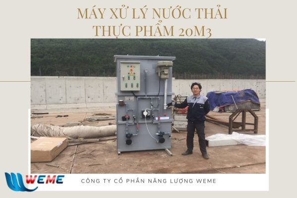 Máy xử lý nước thải thực phẩm 20 m3/ngày.đêm