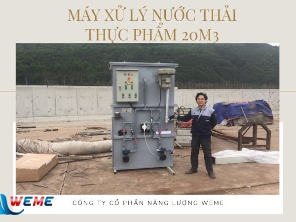 Máy xử lý nước thải thực phẩm 20 m3/ngày.đêm