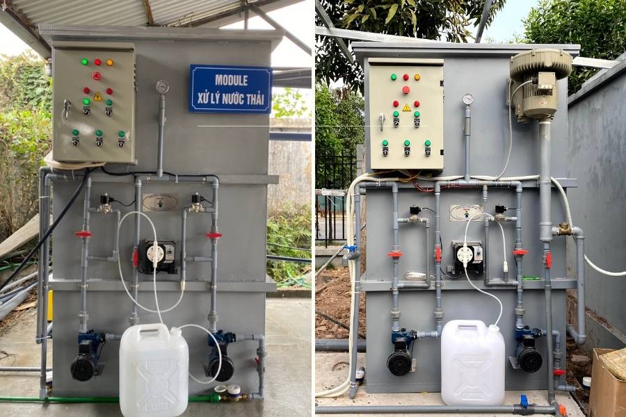Máy xử lý nước thải sinh hoạt 20m3 Máy xử lý nước thải sinh hoạt 20m3