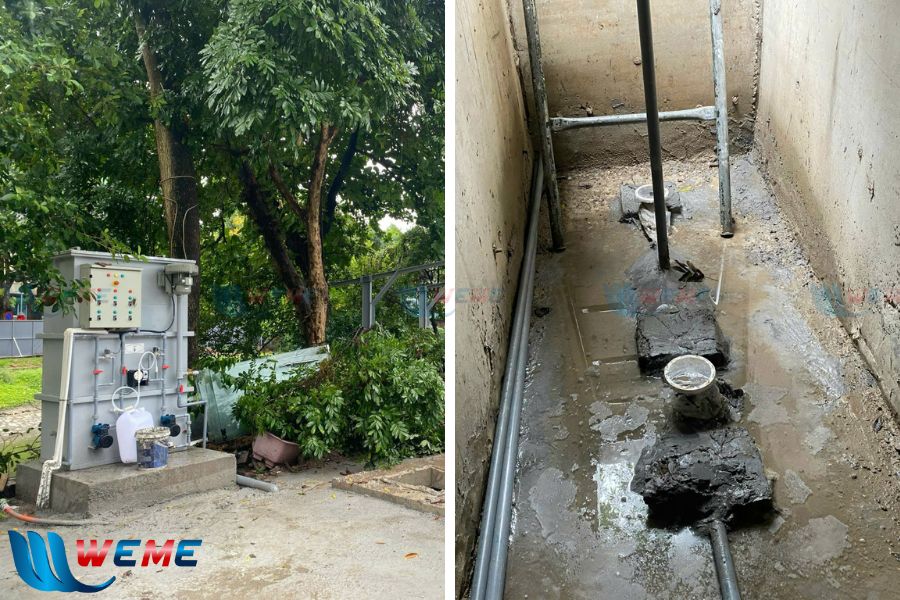 Module xử lý nước thải và bể xử lý