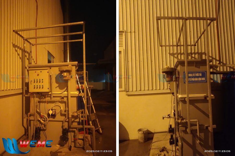 Module xử lý nước thải mà Weme đã thi công