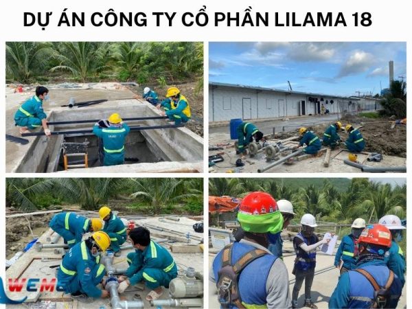 Lắp đặt hệ thống xử lý nước thải Công ty Cổ phần Lilama 18