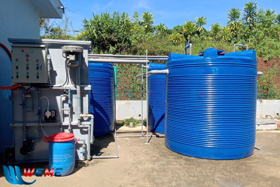 Module xử lý nước thải 20m3 đã được Weme thi công xong