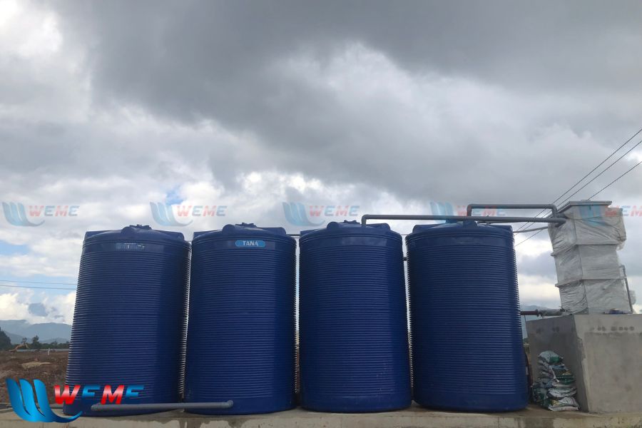 Module xử lý nước thải 20m3 có 4 bể xử lý nước thải