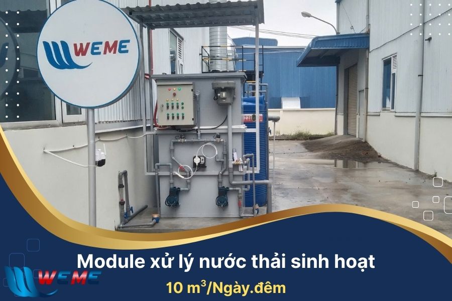 Hình ảnh module xử lý nước thải sinh hoạt 10m3/ngày.đêm
