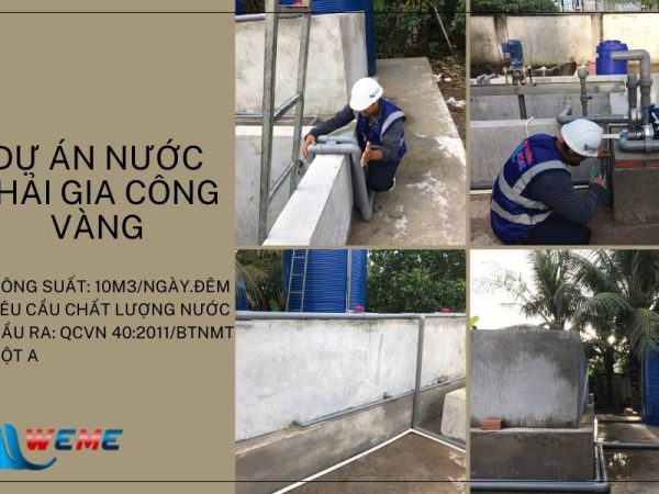 Lắp đặt hệ thống XLNT gia công vàng Doanh nghiệp tư nhân Nguyễn Hồng Ngự