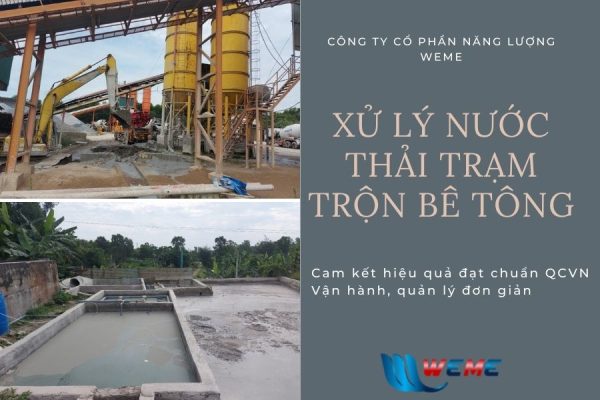 Xử lý nước thải trạm trộn bê tông