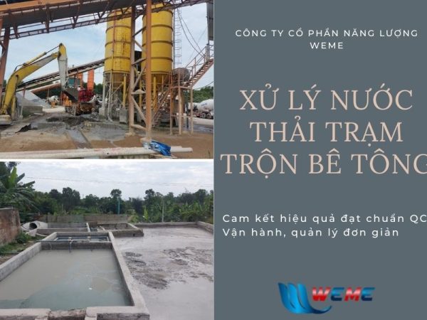 Xử lý nước thải trạm trộn bê tông