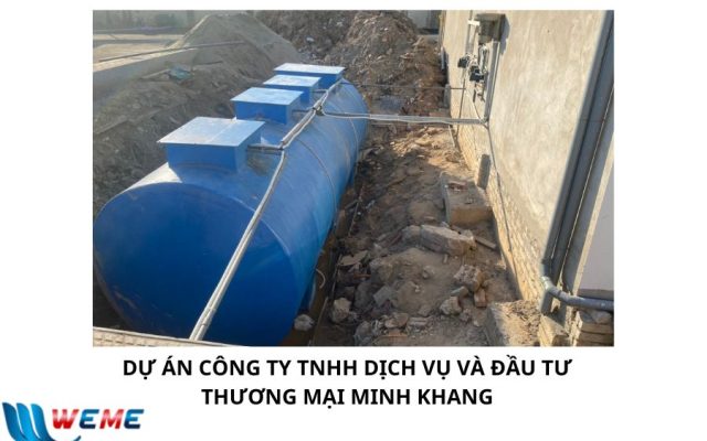 Lắp đặt hệ thống XLNT Công ty TNHH Dịch Vụ và Đầu Tư Thương Mại Minh Khang