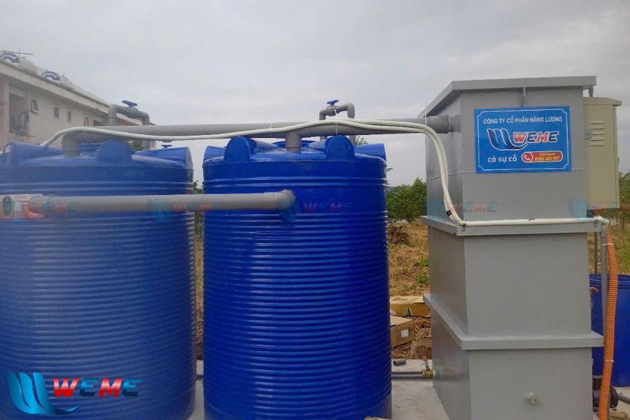 Module xử lý nước thải sau khi thi công
